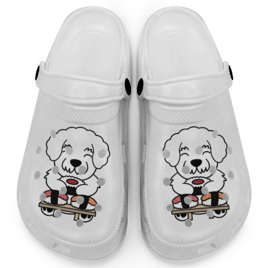 Sushi Lover Bichon Frise Clogs