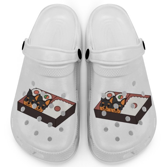 Sushi Bento Box Doberman Clogs