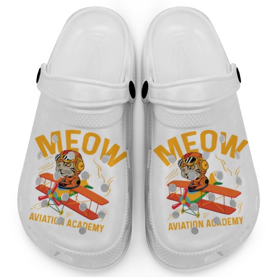 Meow Aviation Academy Co-Pilot Gift Clogs