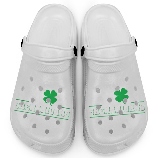 I Love Shenanigans Shamrock Irish Saint Paddy's Clogs