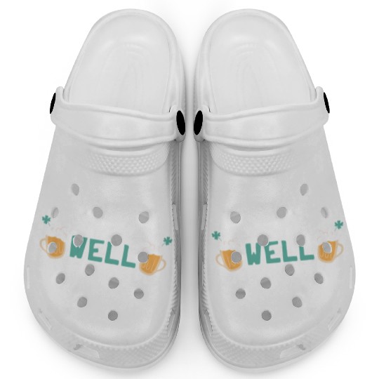 Drinks Well With Others Funny Beer St. Patrick's Clogs