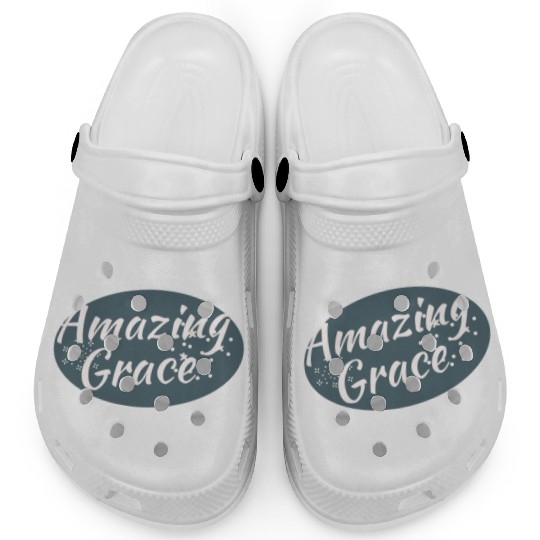 Amazing Grace Christian design Clogs