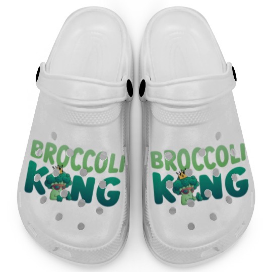 Broccoli King Vegetarian Vegetable Veggies Vegan Clogs