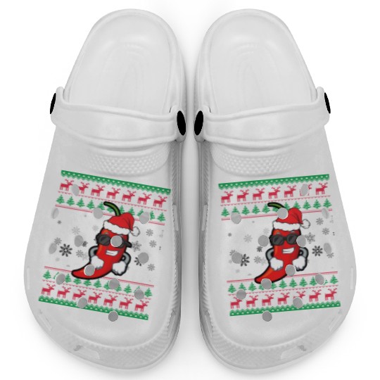 Cool Pepper Chili Christmas Clogs Chili Ugly Xmas