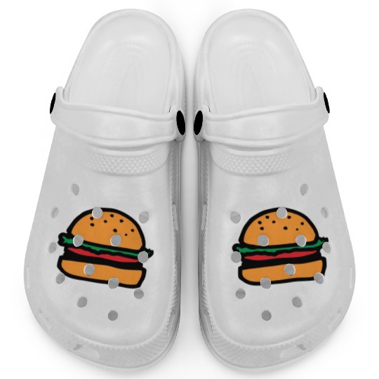 Powered by Burgers - Fast Food Lover - Funny Beef Clogs