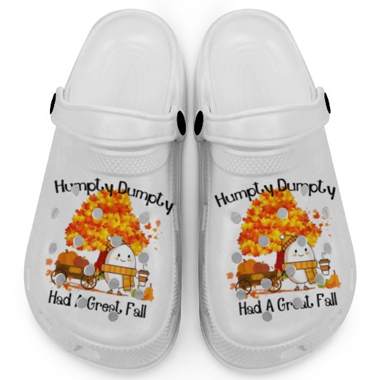 Humpty Dumpty Had A Great Fall Thanksgiving Autumn Clogs