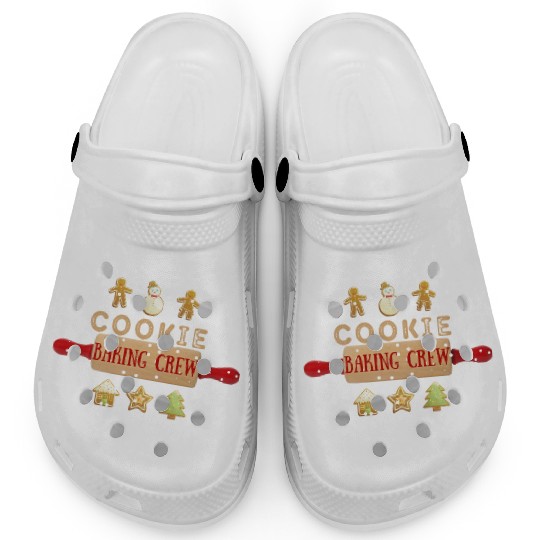 Christmas Gingerbread Baking Graphic Clogs