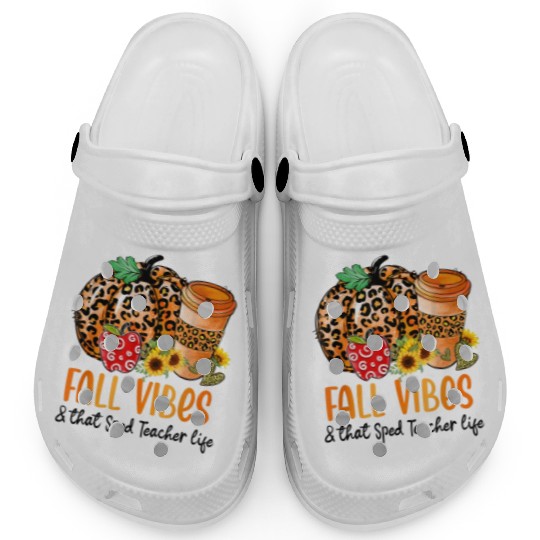 Fall Vibes And That Sped Teacher Life Thanksgiving Clogs