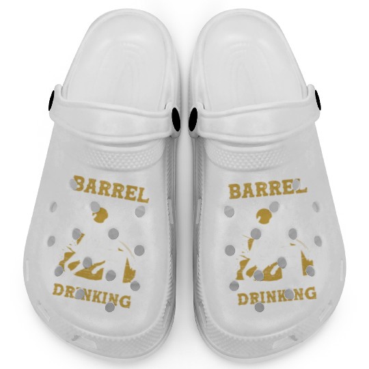 Barrel Racing Drink Beer Rodeo Equestrian Horse Clogs
