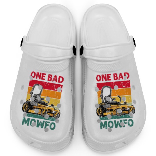 One Bad Mowfo - lawn mowing Clogs