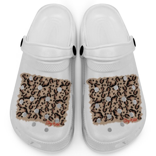 Vizsla leopard print stay Wild Clogs