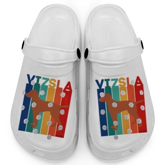 Vizsla Rainbow Square Clogs