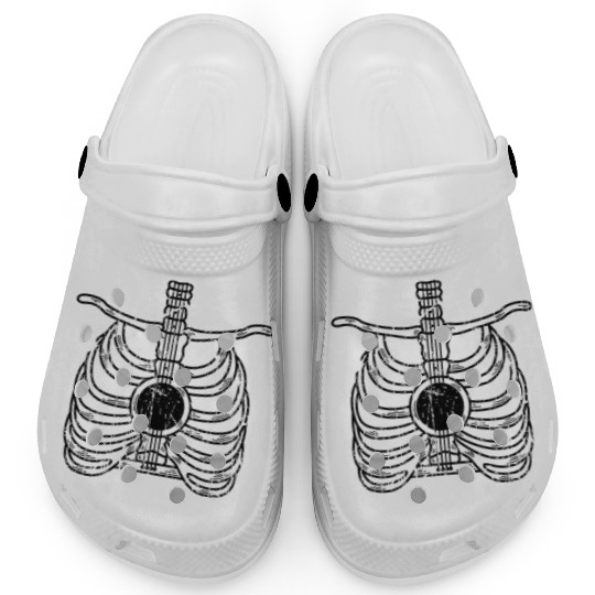 Guitar Skeleton Country Singer Gift Clogs