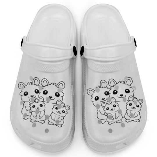 dad mom kids hamster Clogs