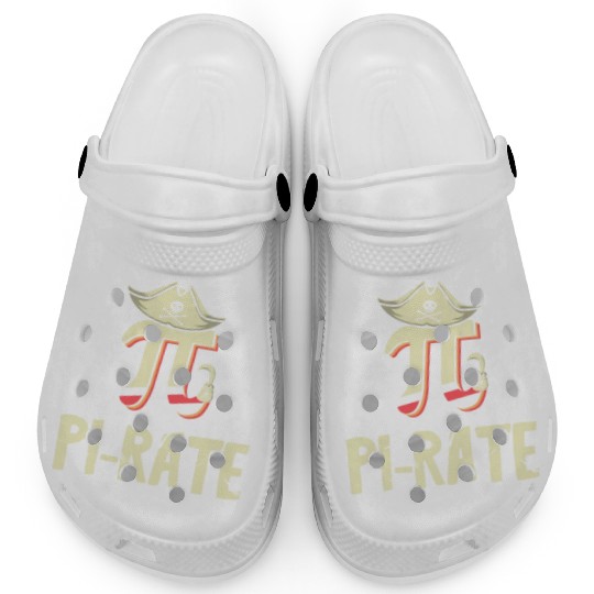 Pi-rate Mathematician Math Student Pirate Lover Clogs