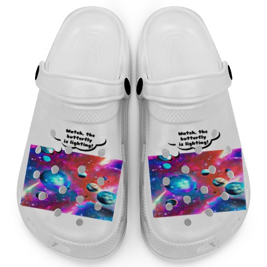 Clogs design for stars , planet,space, airplane.