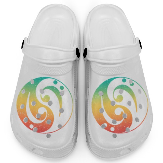 Ying Yang Bass Guitar Player Clogs