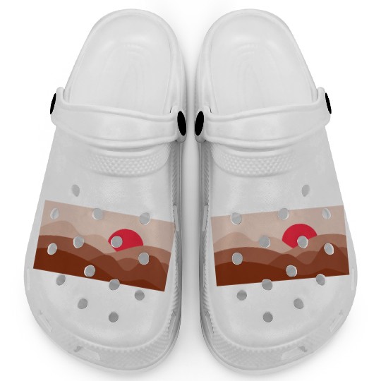 Minimalist Sun Brick Red Clogs