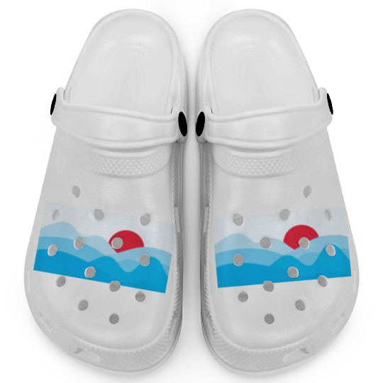 Minimalist Sun Light Blue Clogs