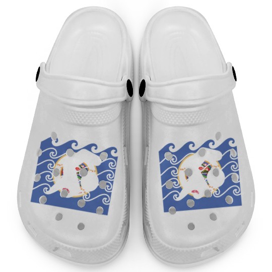 Minnesota Flag Swimming Team Swim Swimmer US State Clogs
