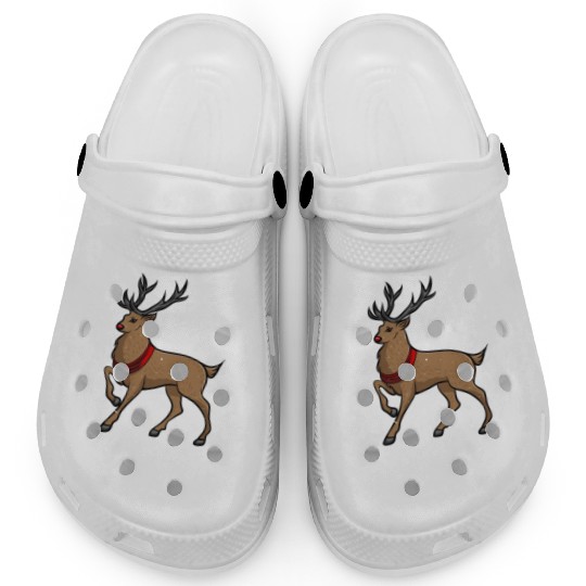 Christmas Santa's Reindeer Lazy Costume Rudolph Clogs