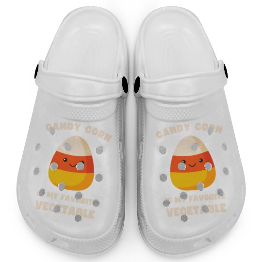 LAZY COSTUME CANDY CORN IS MY FAVORITE VEGETABLE Clogs