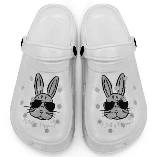 What's Poppin' - Cool Easter Rabbit Clogs
