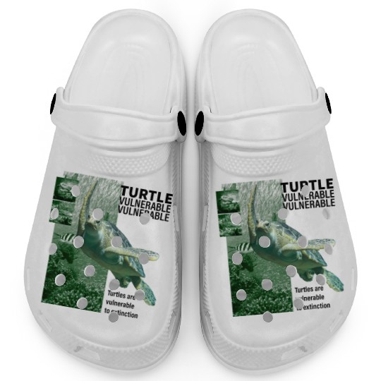 Turtle layout green Clogs