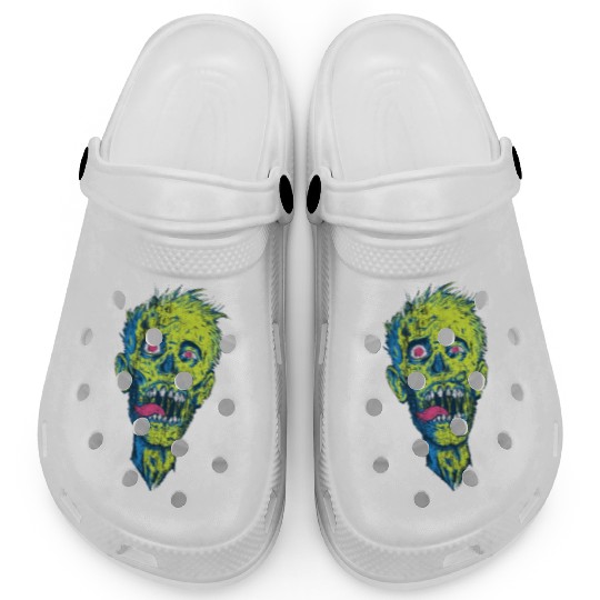Neon Zombie Clogs