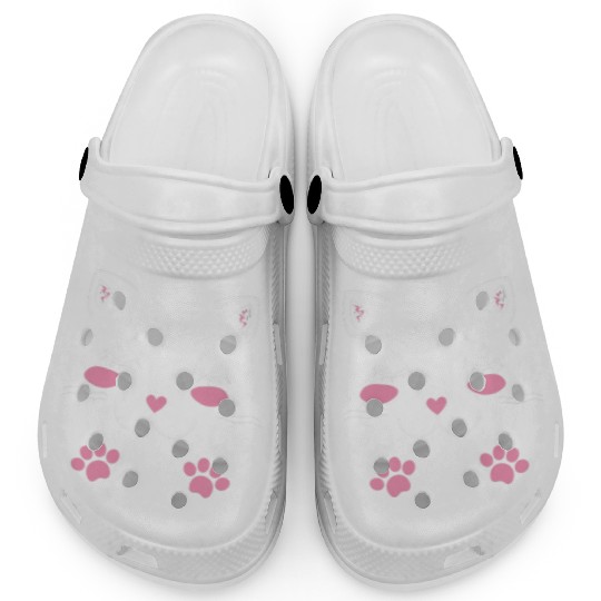 Adorable cat face Clogs