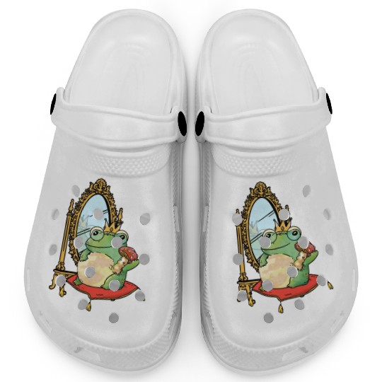 Classy Royalty Prince Toad Frog Amphibian Clogs
