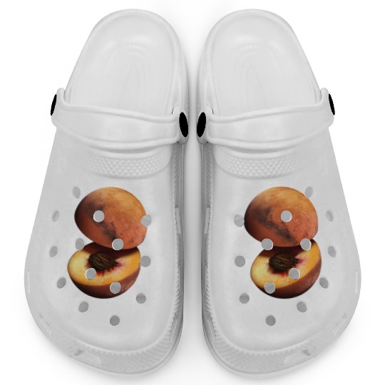 Funny Peach Mars Planet Clogs