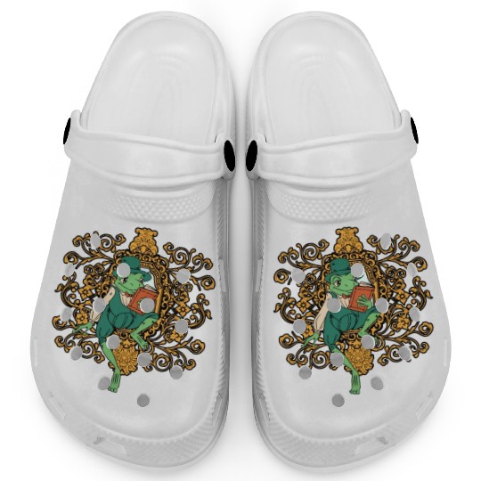 Classy Royalty Prince Toad Frog Amphibian Clogs