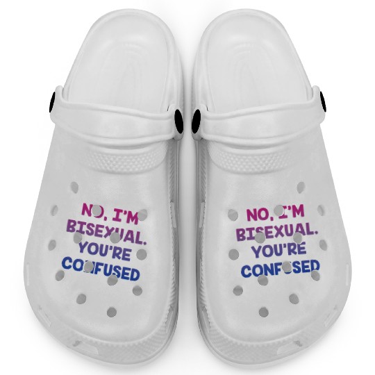 I'm Bisexual You're Confused Bi LGBTQ Bi Pride Clogs