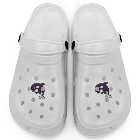 Killerwhale Predator Animal Gift Heartbeat Orca Clogs