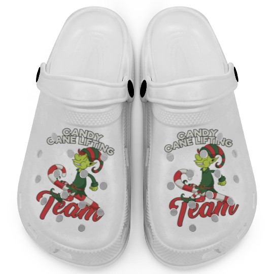 Candy Cane Candy Cane Lifting Team Elf Clogs