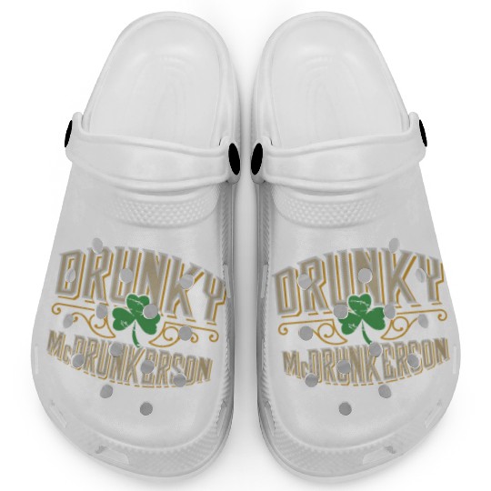 Drunky Mcdrunkerson Funny Drunk Irish St Patricks Clogs