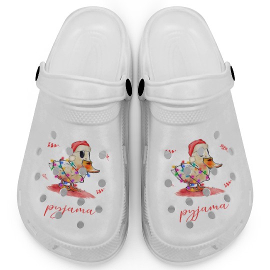 Winter Christmas Pyjama Duck Clogs