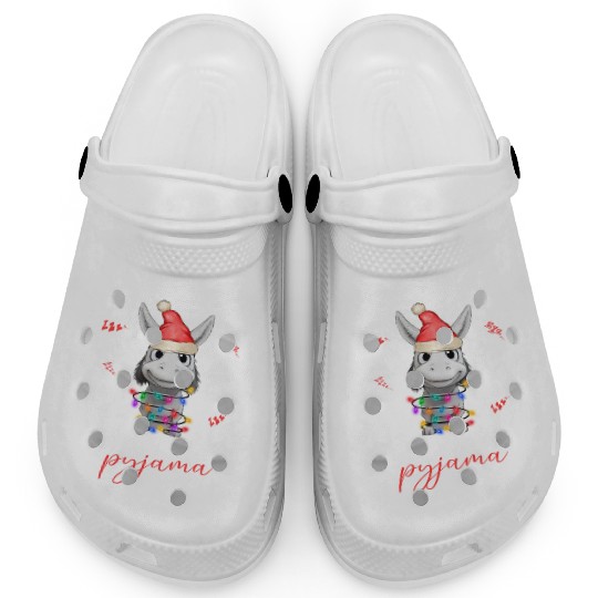 Winter Christmas Pyjama Donkey Clogs