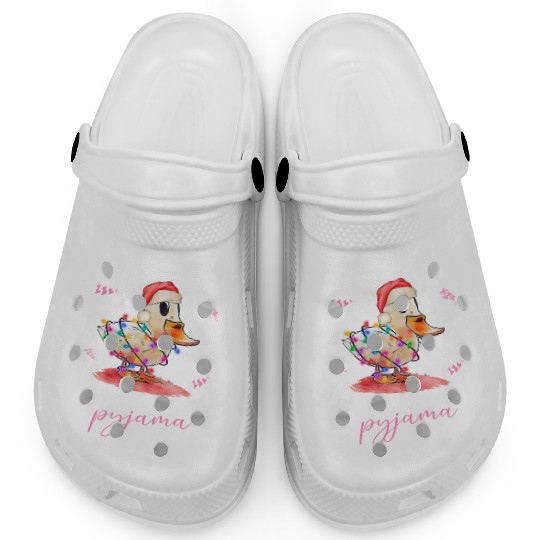 Winter Christmas Pyjama Duck Clogs