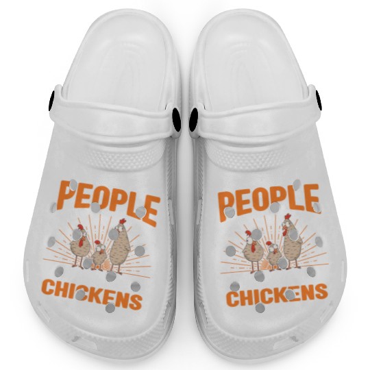 Chickens Saying Chicken Farmer Clogs