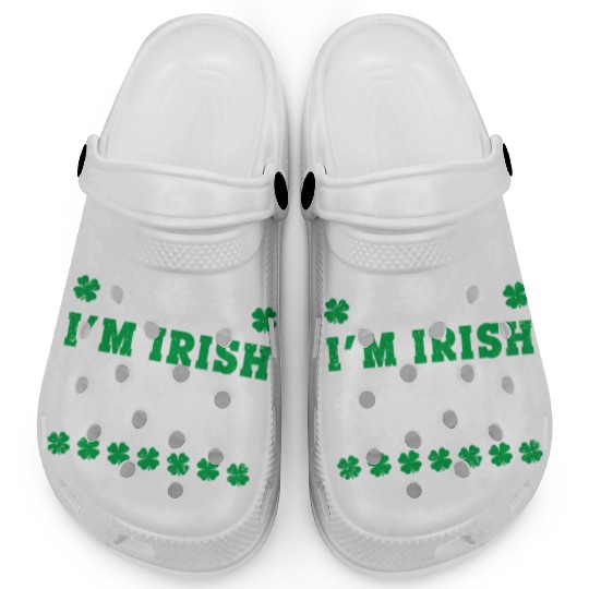 Irish Kiss Me Im Irish Drunk Or W Ever St Patricks Clogs