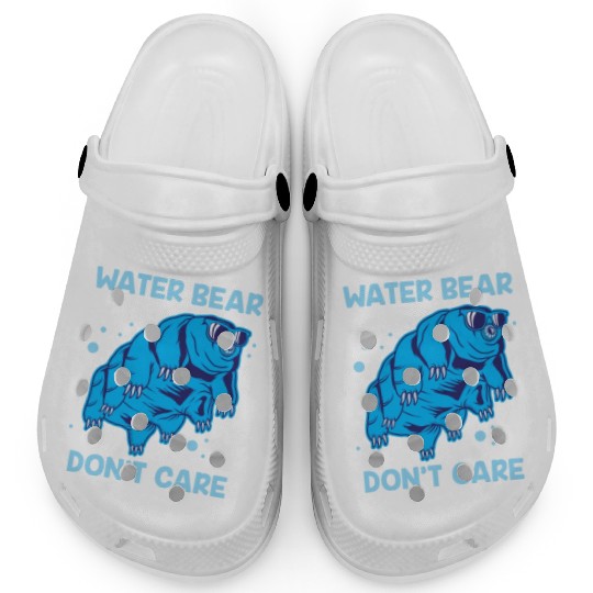 Water Bear Don't Care Tardigrade Microbiology Gift Clogs