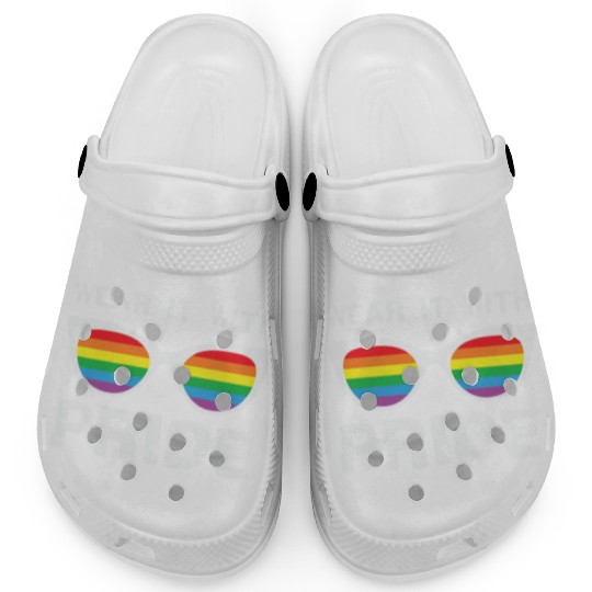 LBGT Flag Gay Pride Human Wear it with Pride Clogs