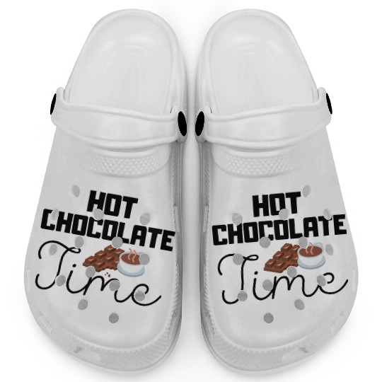 Cute winter quotes - hot chocolate time Clogs