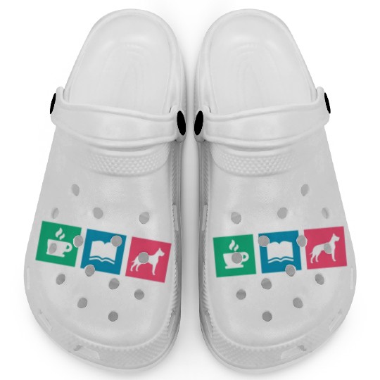 Coffee Books Great Dane I'm A Simple Woman Clogs