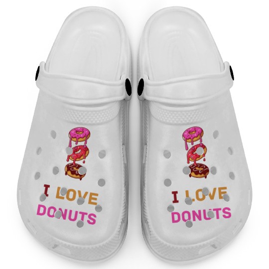 I LOVE DONUTS Clogs
