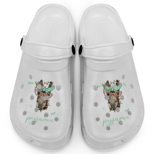 Winter Christmas Pyjama Donkey Clogs