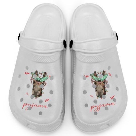 Winter Christmas Pyjama Donkey Clogs