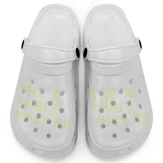 Their There They're English Teacher Grammar Clogs